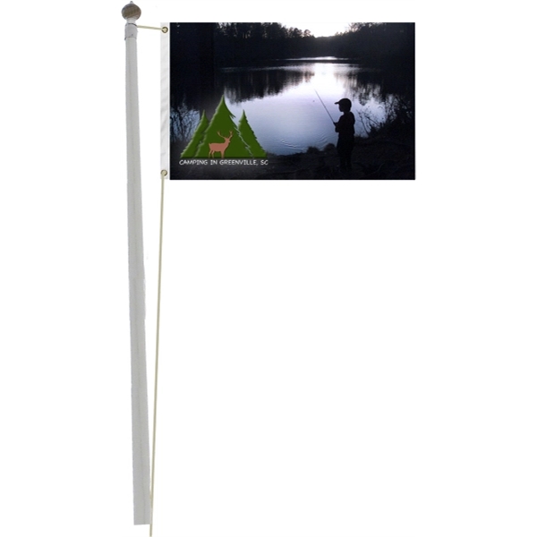 Full Color Pole Flag, 5' x 8'