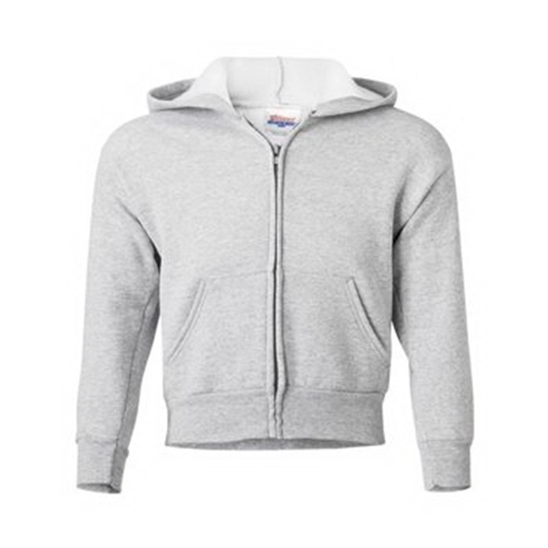 Hanes EcoSmart® Youth Full-Zip Hooded Sweatshirt