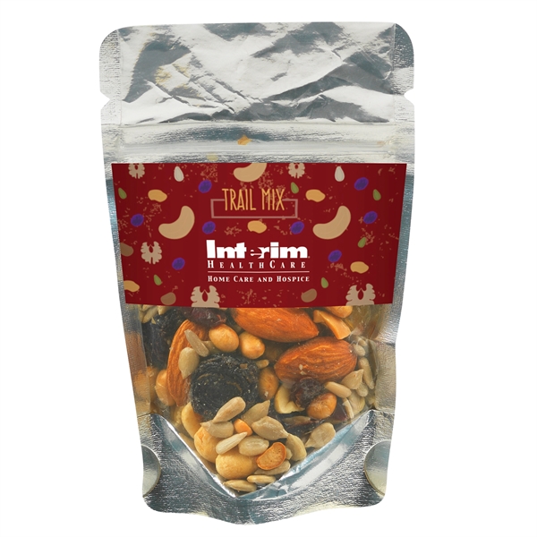 Resealable Clear Pouch With Trail Mix