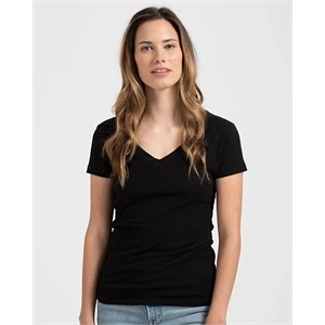 Tultex Women's Fine Jersey V-Neck T-Shirt
