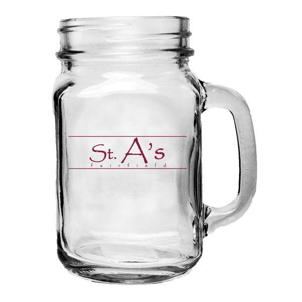 16 Oz. Square Country Glass with Handle