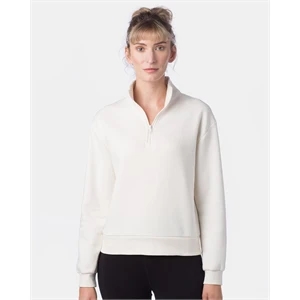 Alternative Women's Eco-Cozy Fleece Quarter-Zip Sweatshirt