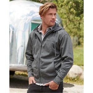 Independent Trading Co. Poly-Tech Full-Zip Hooded Sweatshirt