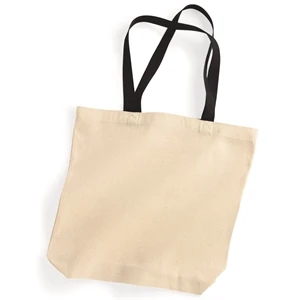Liberty Bags Natural Tote with Contrast-Color Handles
