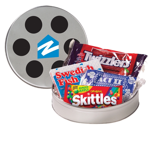 Large Film Reel Tin With Assorted Candies